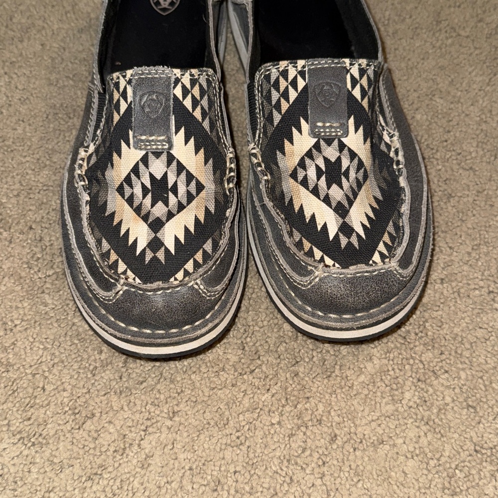Ariat Women's Geometric Black and Cream Loafers